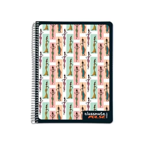 Classmate Pulse Single Line 5-Subject Notebook - 297mm x 210mm, 60 GSM, 250 Pages(Color and design may vary)