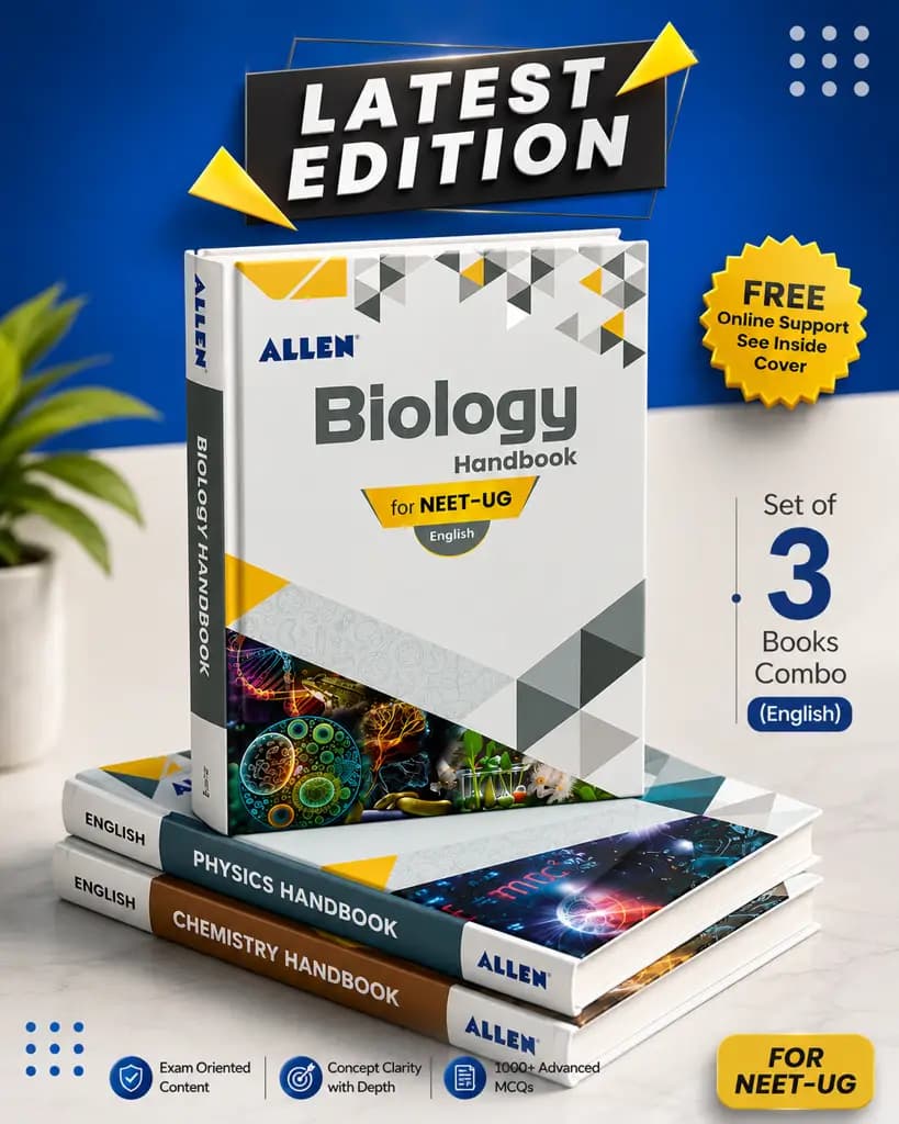 ALLEN Physics, Chemistry, Biology Handbook For NEET (UG) Exam (English) (Set of 3 books Combo)