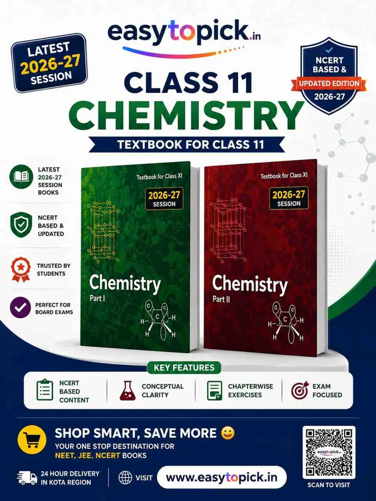 Original NCERT Chemistry Class 11 Part I & Part II | English Medium | Set of 2 Books | Latest 2026–27 Edition