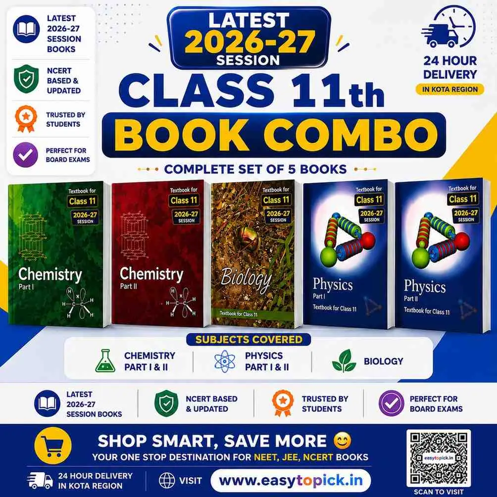 Original NCERT Class 11 Physics I & II, Chemistry I & II & Biology (Set of 5 Books) | Latest 2026–27 Edition