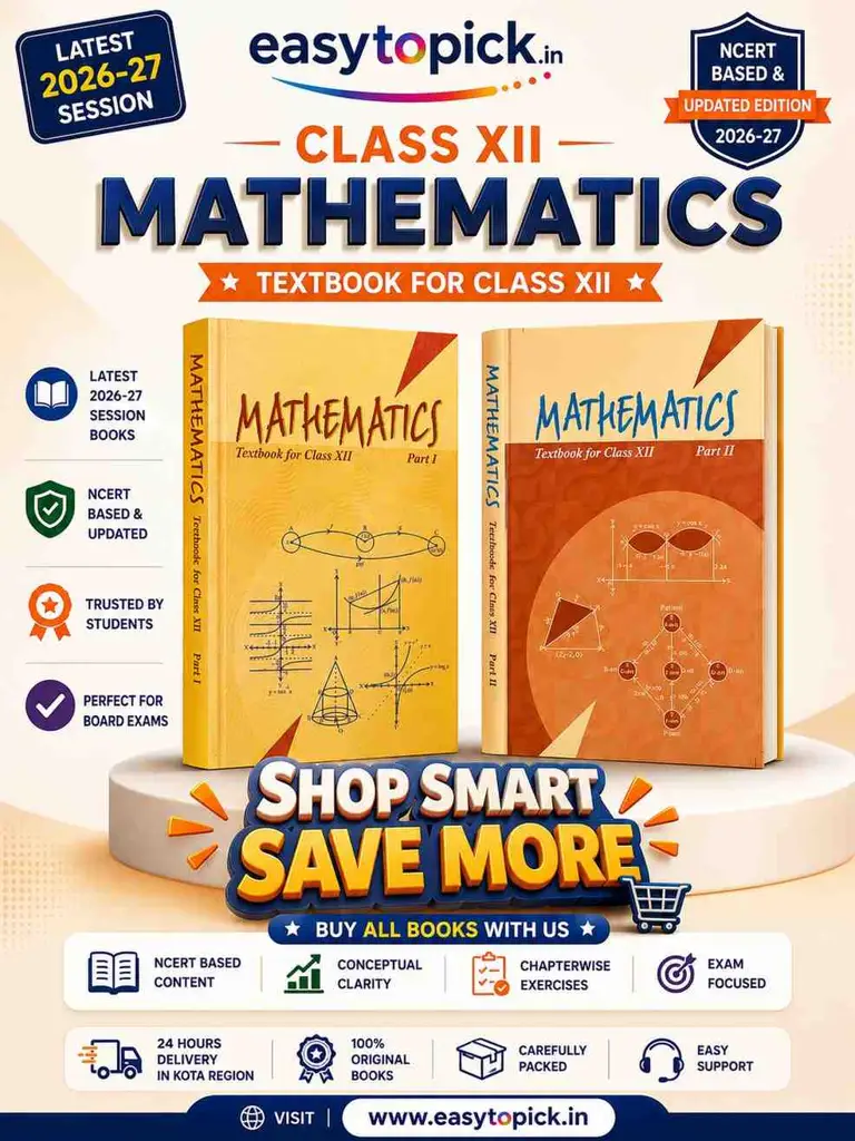 Original NCERT Mathematics Textbook for Class 12 Part I & Part II | English Medium | Set of 2 Books | Latest 2026–27 Edition